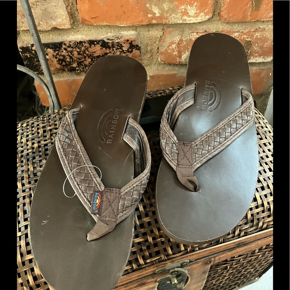 NEW Rainbow Sandals - The Bentley Classic Leather Top